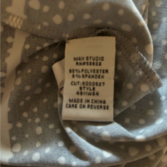 Max Studio Polka Dot Fit and Flare Dress Black & White Small S - Picture 5 of 5